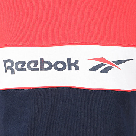 Reebok - Tee Shirt Tricolore Classic F Linear FJ3346 Rouge Bleu Marine