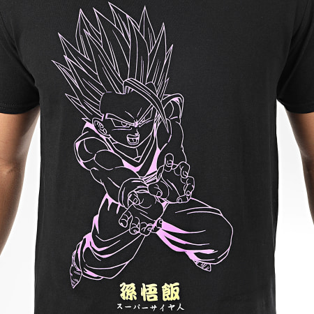 Dragon Ball Z - Tee Shirt Gohan Kamehameha Noir