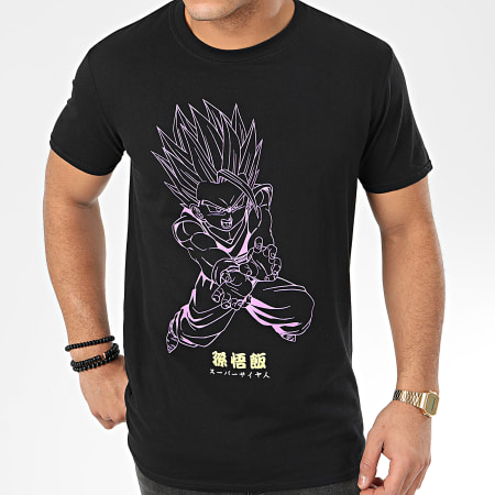 Dragon Ball Z - Tee Shirt Gohan Kamehameha Noir