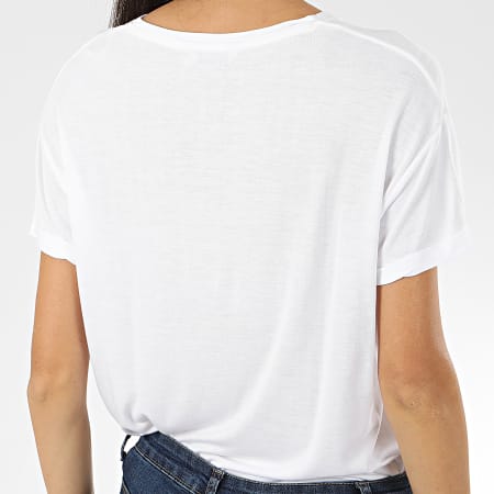 Kaporal - Tee Shirt Femme Rekio Blanc Doré