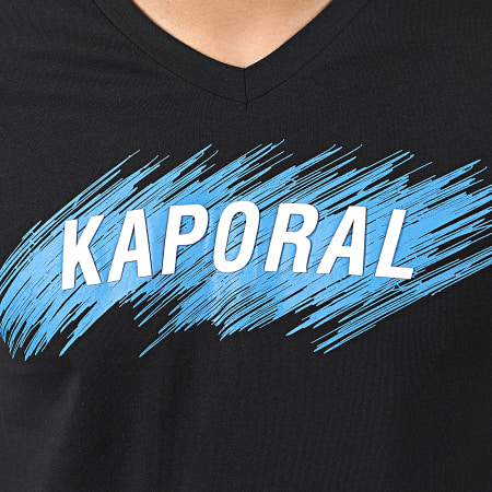 Kaporal - Tee Shirt Col V Mass Noir