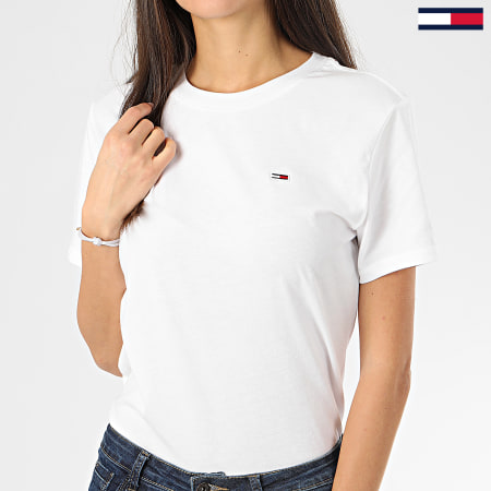 Tommy Jeans - Tee Shirt Femme Tommy Classics 7036 Blanc