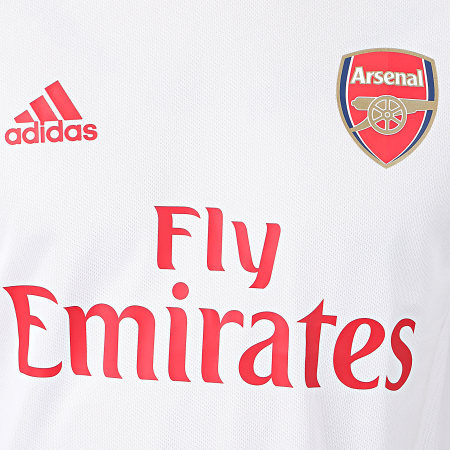 Adidas Performance - Maillot De Foot A Bandes Arsenal FC EJ6278 Blanc