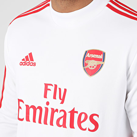 Adidas Sportswear - Tee Shirt Manches Longues A Bandes Arsenal FC EJ6283 Blanc