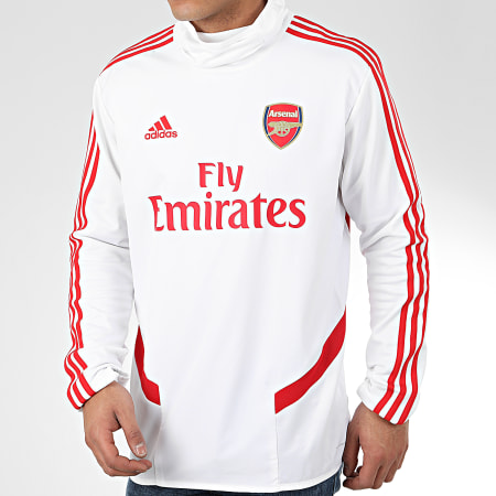 Adidas Sportswear - Sweat Col Roulé A Bandes Arsenal FC EJ6285 Blanc