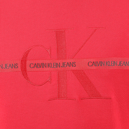 Calvin Klein - Sweat Crewneck Taping Through Monogram 4127 Rouge