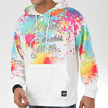 Classic Series Sweat Capuche 19522 Blanc Multicolore LaBoutiqueOfficielle