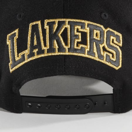 Mitchell and Ness - Casquette Baseball NBA International 464 Los Angeles Lakers Noir Doré