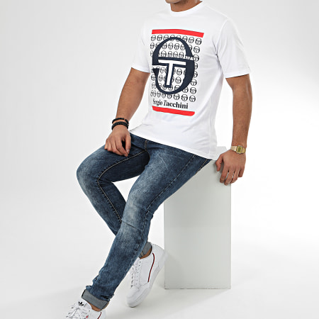 Sergio Tacchini - Tee Shirt Fiume 38726 Blanc