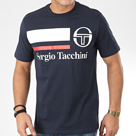 Sergio Tacchini - Tee Shirt Falcade 38722 Bleu Marine