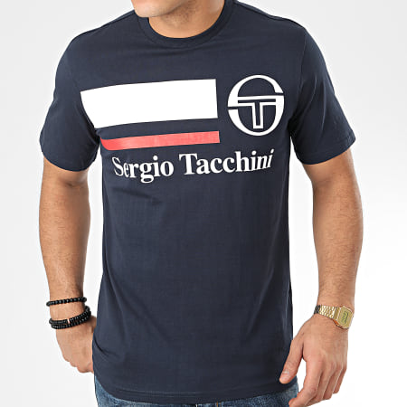 Sergio Tacchini - Tee Shirt Falcade 38722 Bleu Marine