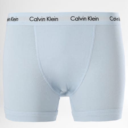Calvin Klein - Lot de 3 Boxers Cotton Stretch 2662G Rose Bleu Vert