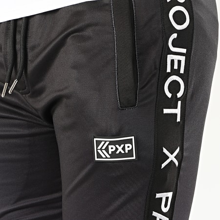 Project X Paris - Pantalon Jogging A Bandes 2030063 Noir Gris