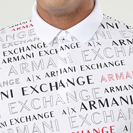 Armani Exchange - Polo Manches Courtes 3HZF93-ZJH4Z Blanc