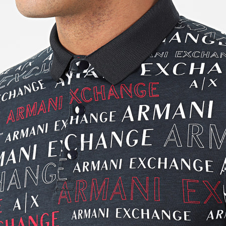 Armani Exchange - Polo Manches Courtes 3HZF93-ZJH4Z Bleu Marine