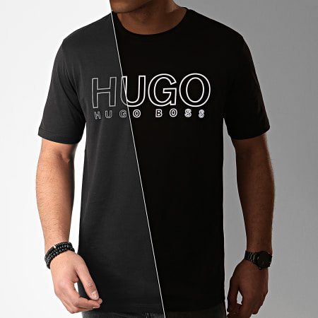 HUGO - Tee Shirt Réfléchissant Dolive U202 Noir