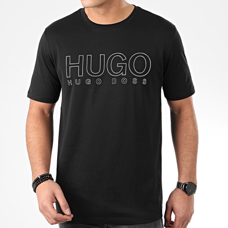 HUGO - Tee Shirt Réfléchissant Dolive U202 Noir