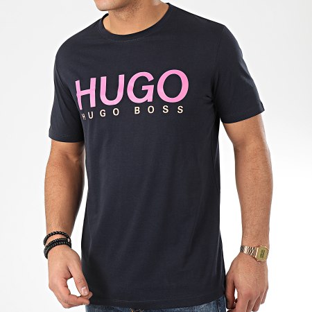 HUGO - Tee Shirt Dolive 202 50424999 Bleu Marine