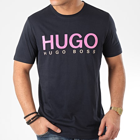 HUGO - Tee Shirt Dolive 202 50424999 Bleu Marine