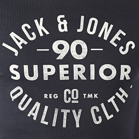 Jack And Jones - Tee Shirt Jeans Bleu Marine