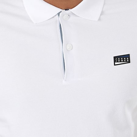 Jack And Jones - Polo Manches Courtes Spring Blanc