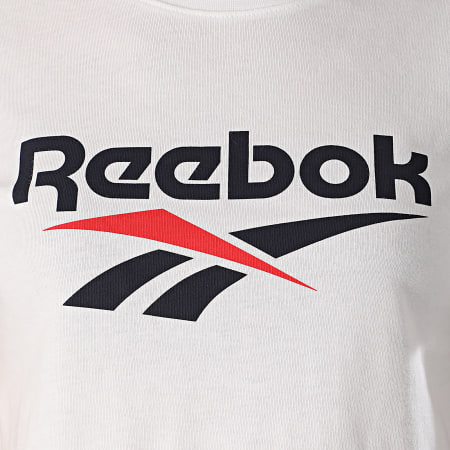 Reebok - Tee Shirt Femme Crop Classics Vector FK2759 Blanc