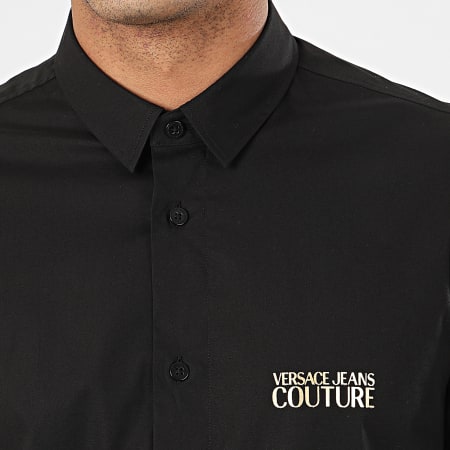 Versace Jeans Couture - Chemise Manches Longues B1GVA6S0-30205 Noir Doré