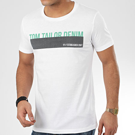 Tom Tailor - Tee Shirt 1016303-XX-12 Blanc