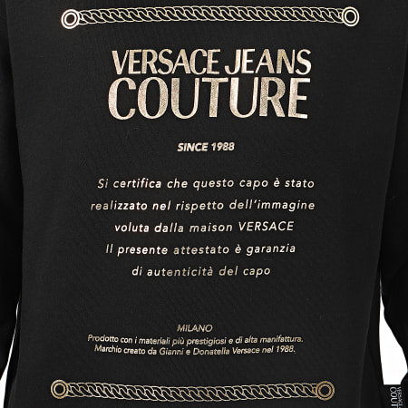 Versace Jeans Couture - Sweat Crewneck B7GVA7TE-30318 Noir Doré