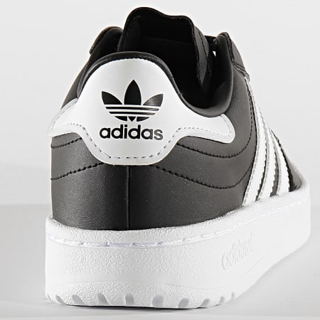 Adidas Originals - Baskets Femme Team Court J EF6810 Noir Blanc