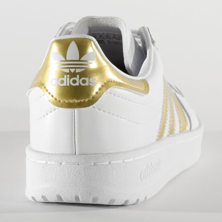 Adidas Originals - Baskets Team Court EF6058 Footwear White Gold Metallic
