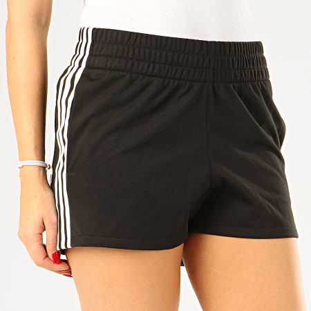 Adidas Originals - Short Jogging Femme A Bandes FM2610 Noir Blanc