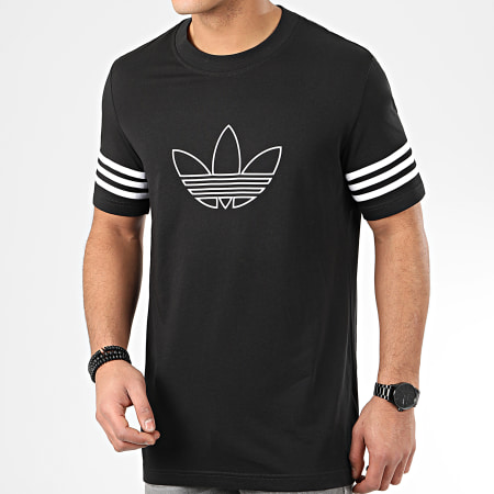 Adidas Originals - Tee Shirt Outline FM3897 Noir Blanc