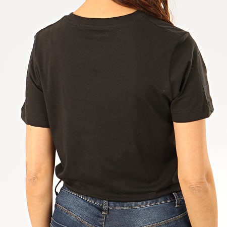 Pepe Jeans - Tee Shirt Femme A Paillettes Brioni Noir