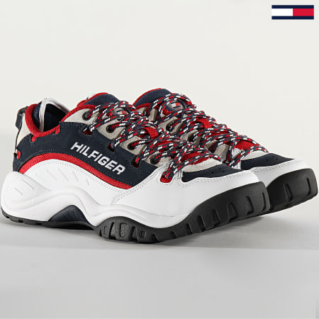 Tommy Jeans - Baskets Tommy Heritage 0374 Red White Blue