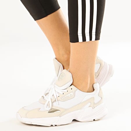 adidas - Legging Femme A Bandes Essential DP2389 Noir Blanc