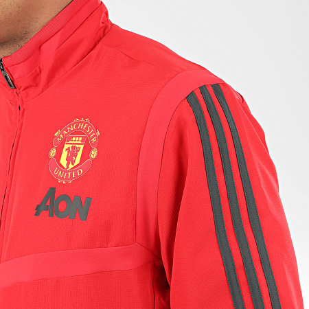 Adidas Sportswear - Veste De Sport A Bandes Manchester United Presentation DX9045 Rouge