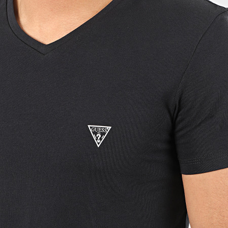 Guess - Camiseta cuello pico U97M01-JR003 Negro