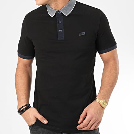 Jack And Jones - Polo Manches Courtes Charming Noir