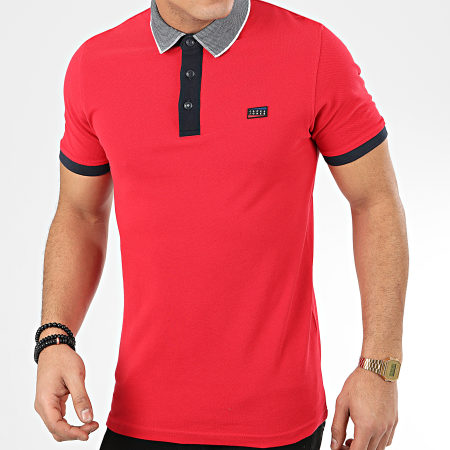 Jack And Jones - Polo Manches Courtes Charming Rouge