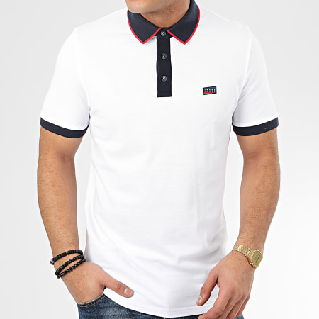 Jack And Jones - Polo Manches Courtes Charming Blanc