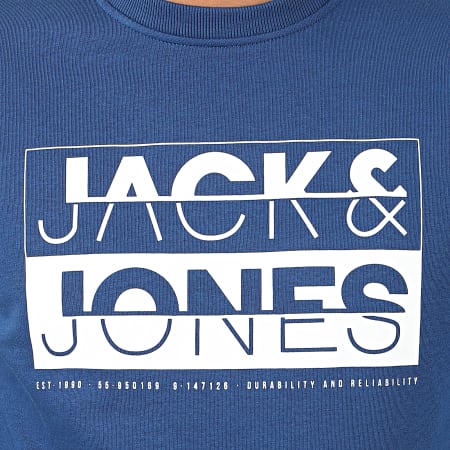 Jack And Jones - Sweat Crewneck Eddie Bleu Azur