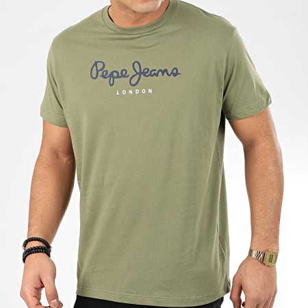 Pepe Jeans - Tee Shirt Eggo PM500465 Vert Kaki