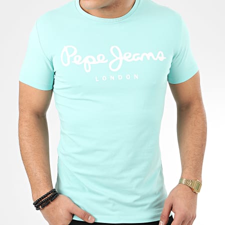 Pepe Jeans - Tee Shirt Original Stretch 501594 Turquoise