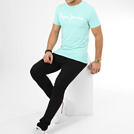 Pepe Jeans - Tee Shirt Original Stretch 501594 Turquoise