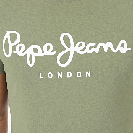 Pepe Jeans - Tee Shirt Original Stretch 501594 Vert