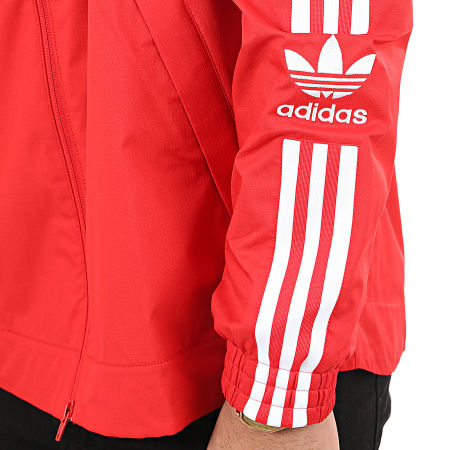 Adidas Originals - Veste Zippée A Bandes Lock Up FM3816 Rouge 