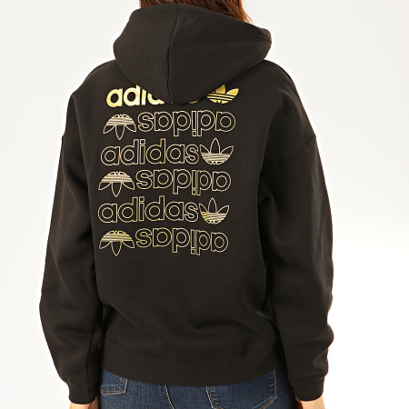 Desigualdad Inducir violín Adidas Originals - Sweat Capuche Femme Large Logo FS7222 Noir Doré -  LaBoutiqueOfficielle.com