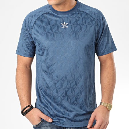 Adidas Originals - Tee Shirt Mono Jersey FM3406 Bleu