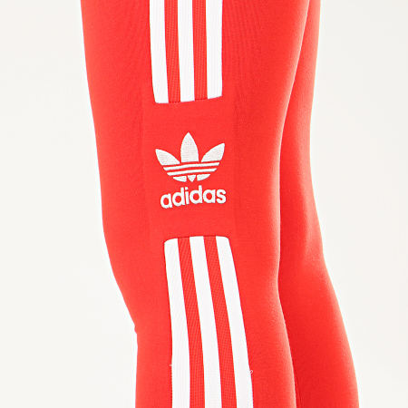 Adidas Originals - Legging Femme A Bandes Trefoil FM3309 Rouge Blanc